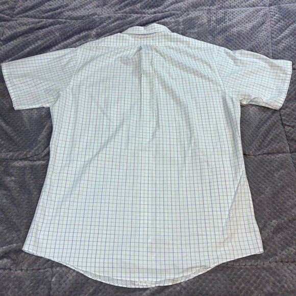 Brooks Brothers Mens Slim Fit Supima Cotton Plaid Short Sleeve Shirt 165 - Picture 8 of 9